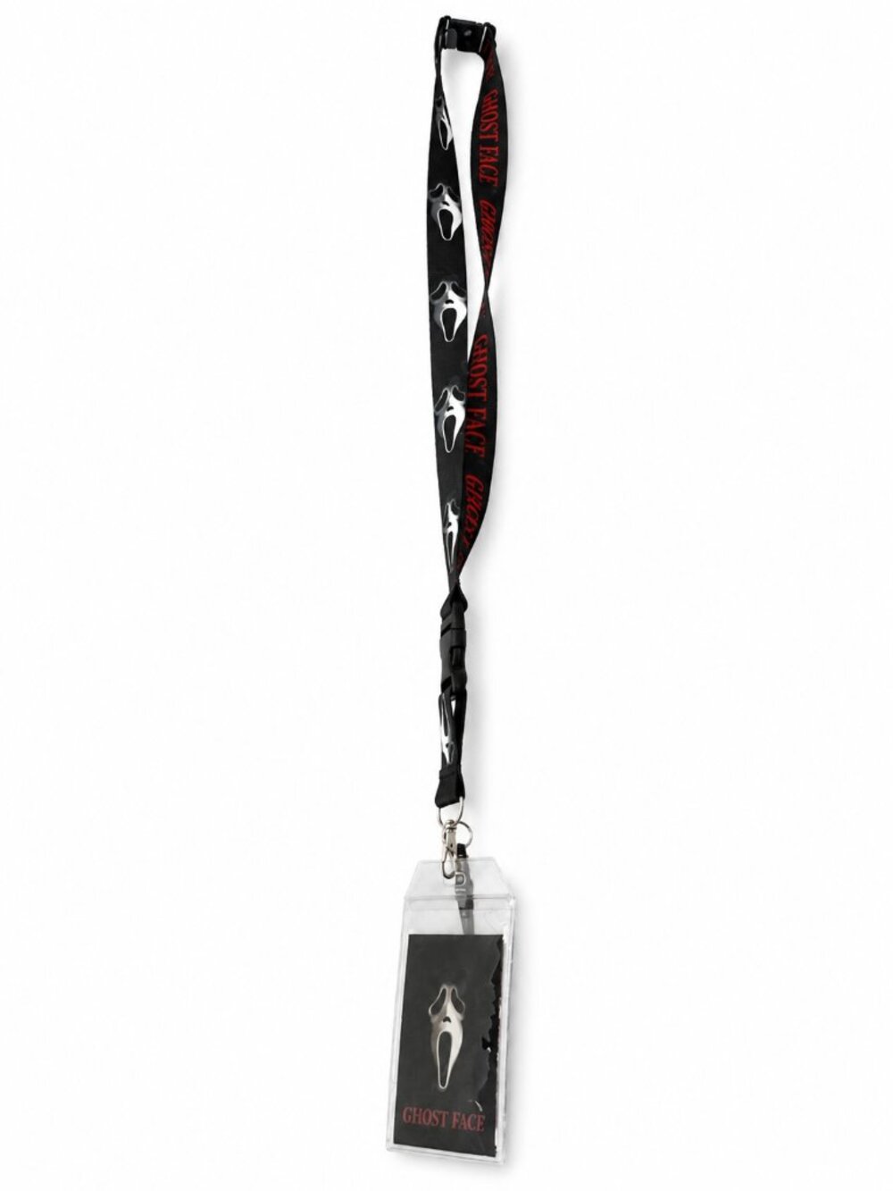Ghost Face Scream Lanyard ID Badge Holder Charm Horror Movie